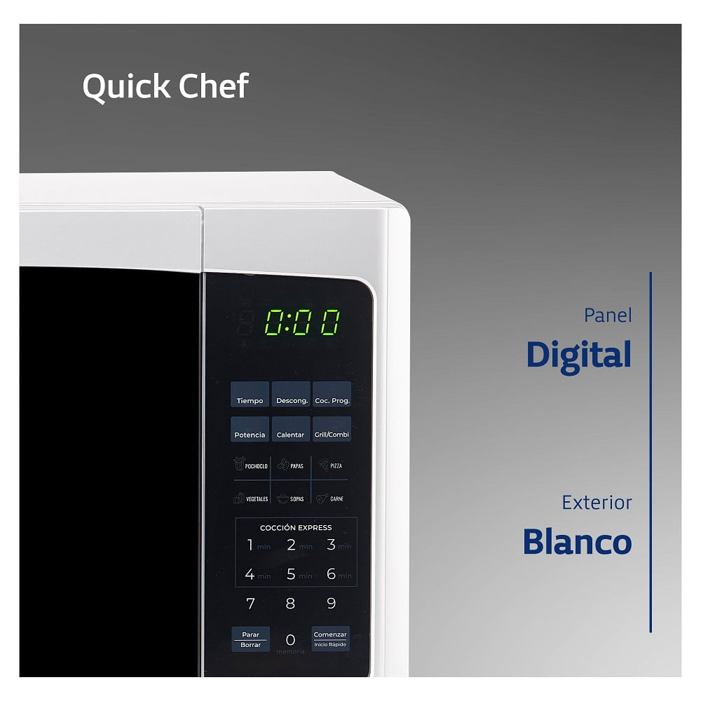 Microondas Bgh Quick Chef B120m20 Blanco 20 Litros 220v Lh
