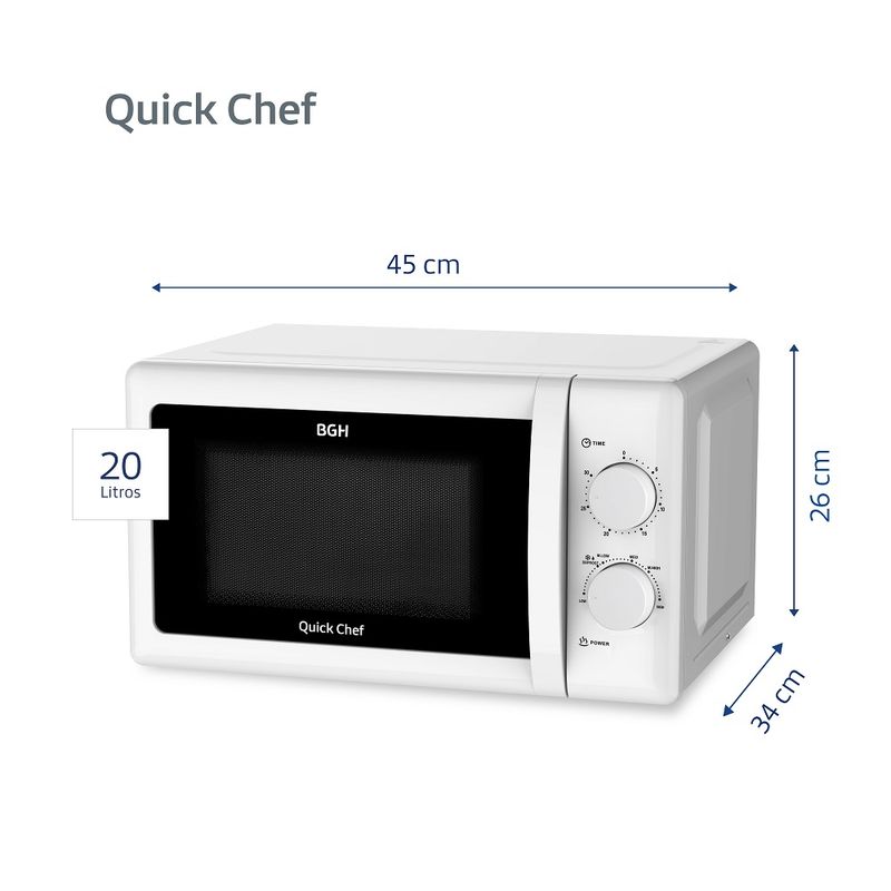 Microondas BGH Quick Chef 20 Litros