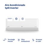 Aire Acondicionado Split BGH 4500 Frigorías 5200W Frío / Calor BS52WCCR