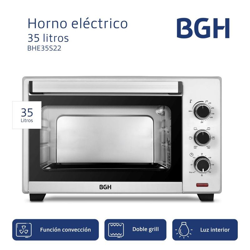 Horno Eléctrico BGH 35 Litros BHE35S22