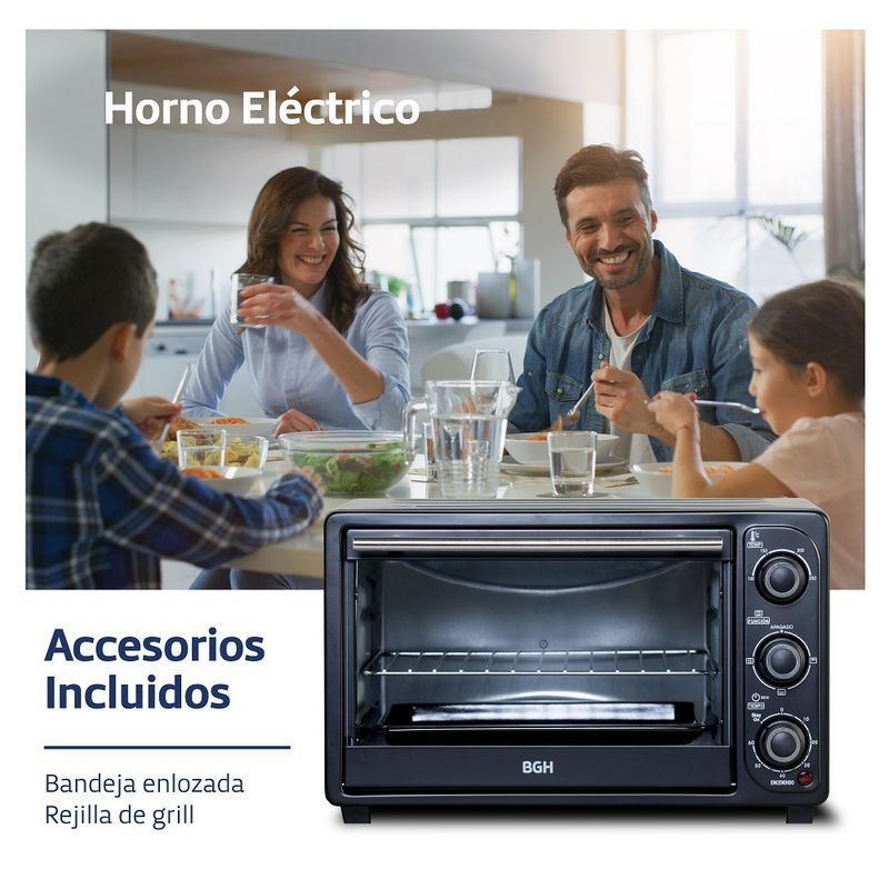 Horno Microondas 25 Litros Plateado, Black Decker