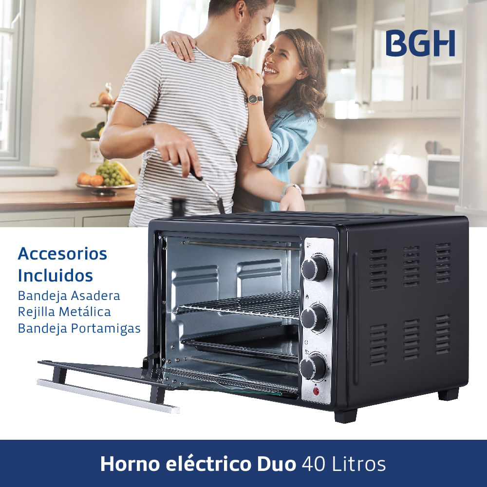 Horno de Microondas Negro 40 Litros