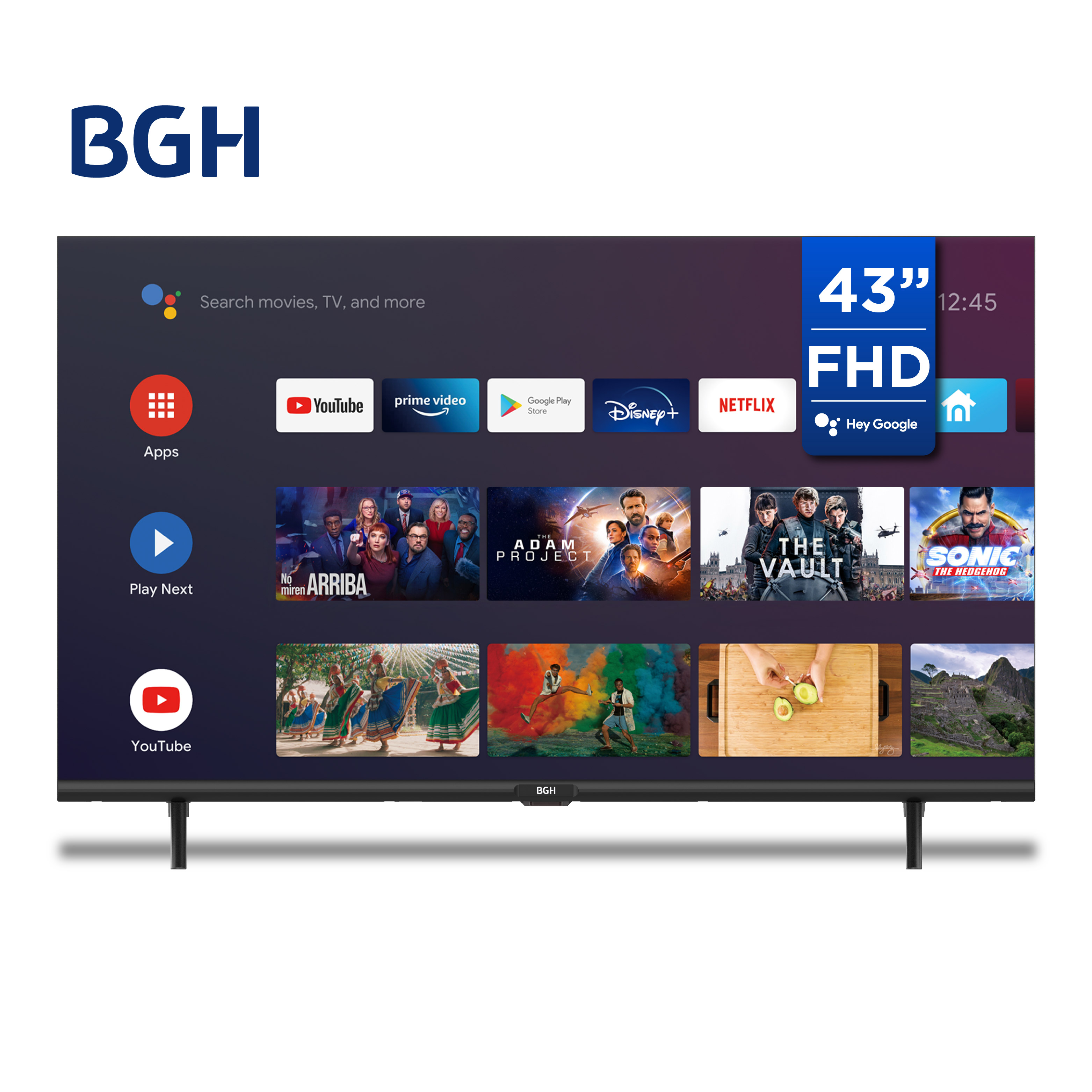 Smart TV LED Full HD 43 BGH ANDROID B4322FS5A
