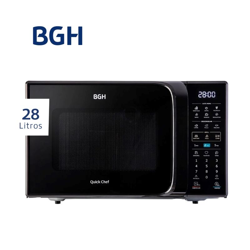 Microondas BGH Eco Negro Digital 28 Litros B228DN20