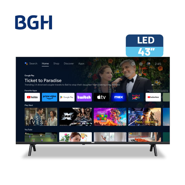 Smart TV LED 43 Full HD ANDROID BGH Tienda Oficial BGH Tienda