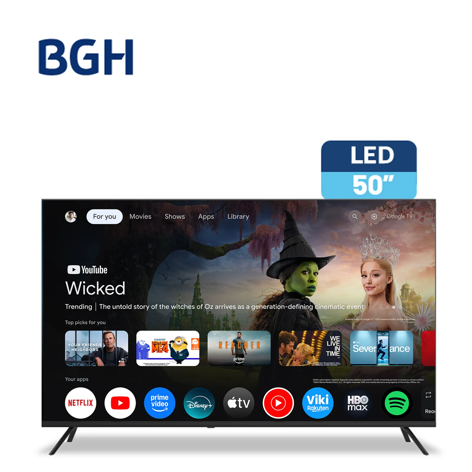 TV BGH 50'' 4K Google TV | BGH Tienda Oficial - BGH Tienda Oficial